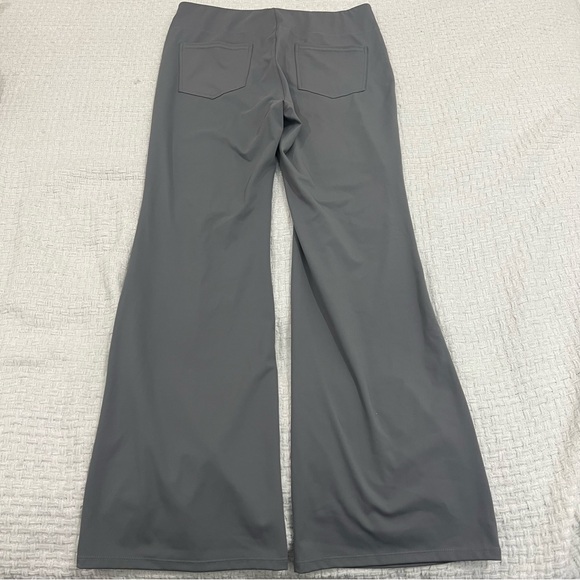 Halara Flex SculptKnit High Waisted Slight Flare Work Pants Gray XL NWT - Picture 6 of 6
